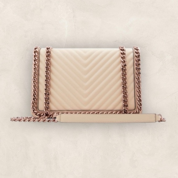 Aldo Handbags - Aldo Greenwald Quilted Crossbody Purse - Nude Pink